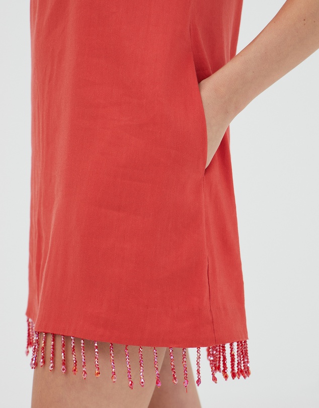 Third Form - Flame Linen Mini Dress