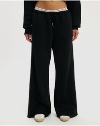 Cotton On Body Active - Active Raw Edge Wide Leg Sweatpants