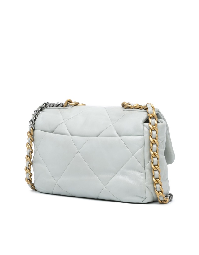 Pre-Loved by Azura Reborn - Pre-Loved chanel Leather Shoulder Bag with Chain Detail and Quilted Design