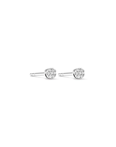 Michael Hill - Round Diamond Cluster Stud Earrings in 10kt White Gold
