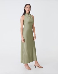 Forcast - Delilah Bias Satin Dress