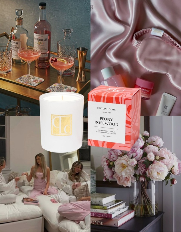 Caitlin Louise Collection - Peony Rosewood Candle