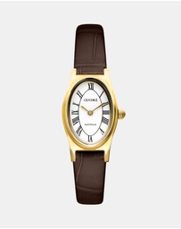CENDRE - Emmeline Watch White Espresso Croc