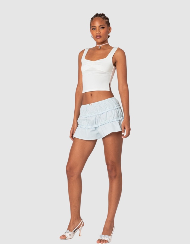 EDIKTED - Kalila Tiered Ruffle Shorts