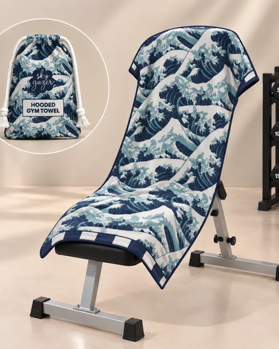 Sky Gazer - Hooded Gym Towel