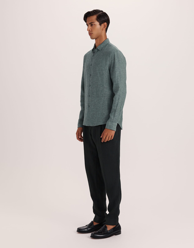 SABA - Anderson Long Sleeve Classic Linen Shirt