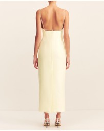 Shona Joy - Otis Draped High Neck Midi Dress