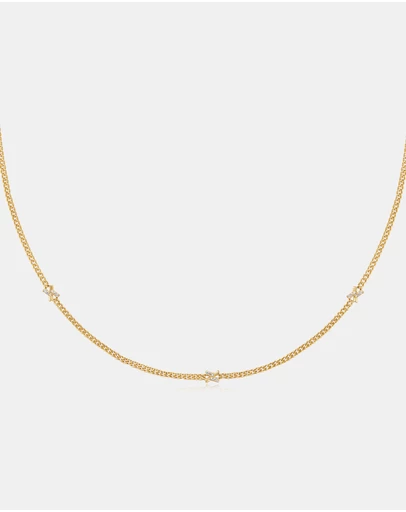 Ania Haie - Ania Haie Gold Cross Station Necklace