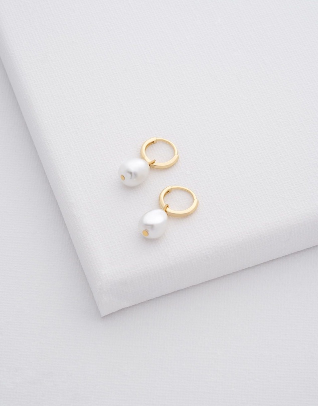 Ted Baker - Periaa Pearl Huggie Earrings
