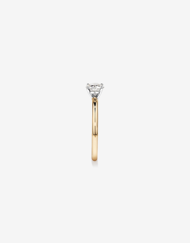 Michael Hill - 0.70 Carat TW Round Brilliant Laboratory-Grown Diamond Solitaire Engagement Ring in 14kt Yellow and White Gold