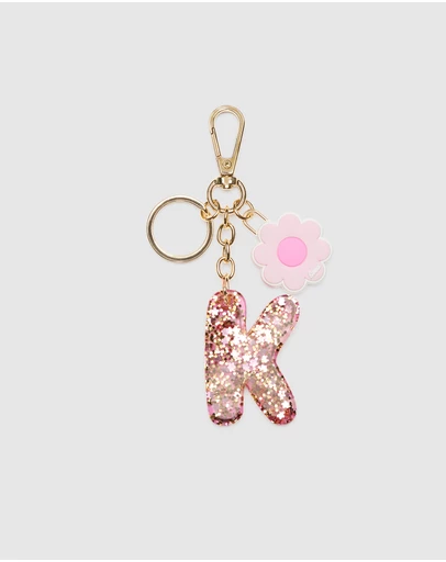 Seed Heritage - Pink Stripe Initial Keyring