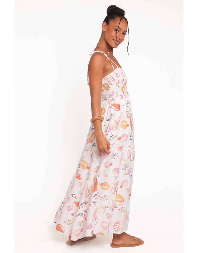 Petal & Pup - Bairbre Maxi Dress - Pink Beach Print