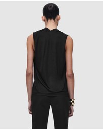 COS - Draped V-Neck Top
