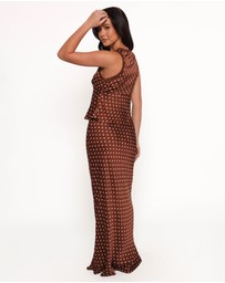 Petal & Pup - Velman Skirt - Brown Polka Dot