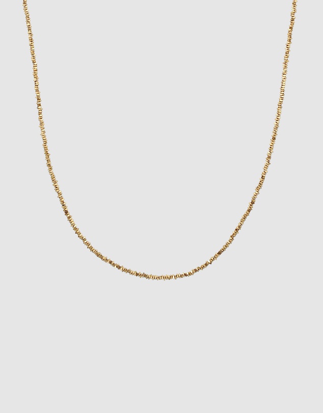 Elli Jewelry - Necklace Hematite Beaded Layering 925 Sterling Silver Gold-Plated