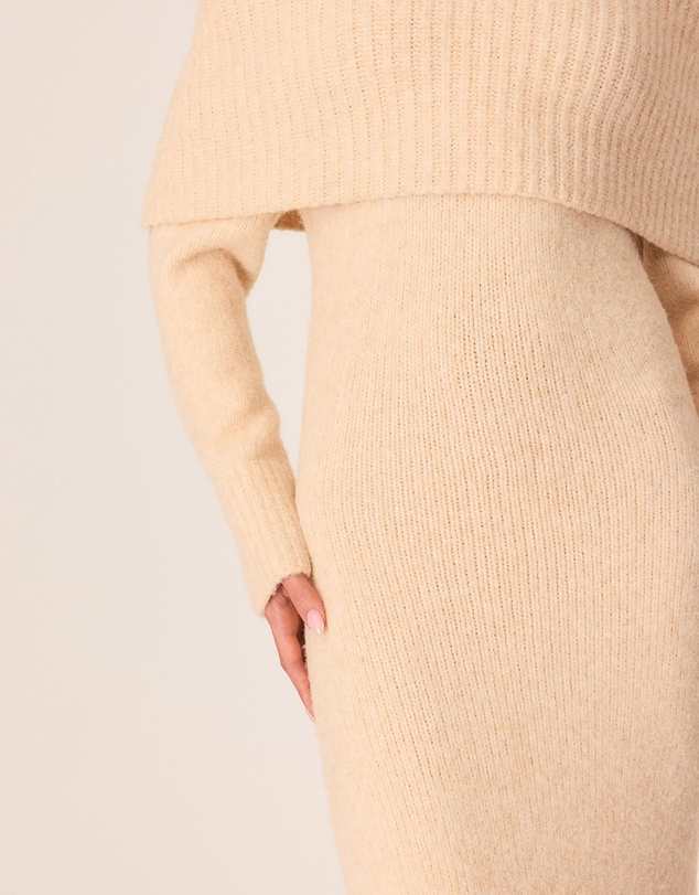 SNDYS - Winnie Off Shoulder Knit Maxi Dress