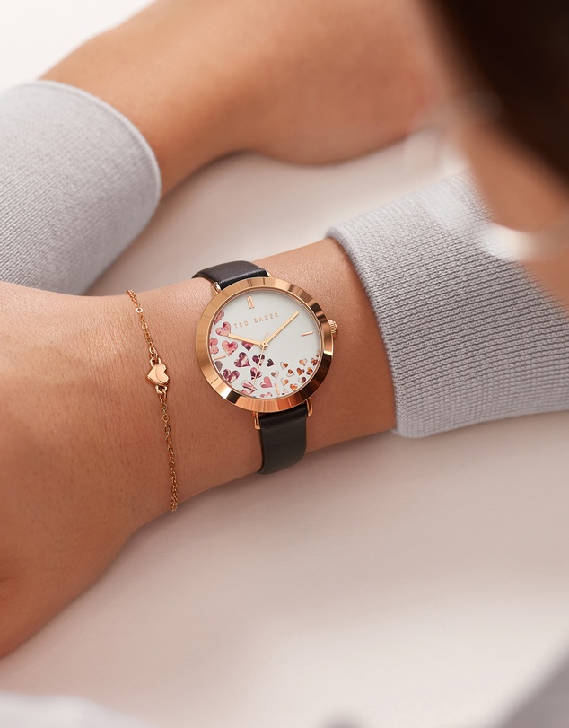 Ted Baker - Ammy Iconic 34mm Black Leather Watch