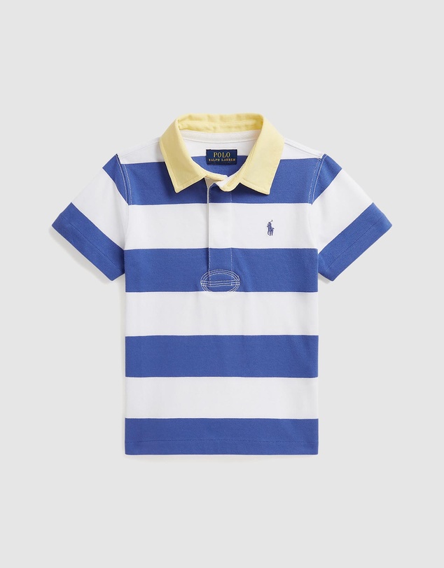 Polo Ralph Lauren - Striped Cotton Short-Sleeve Rugby Shirt - Kids