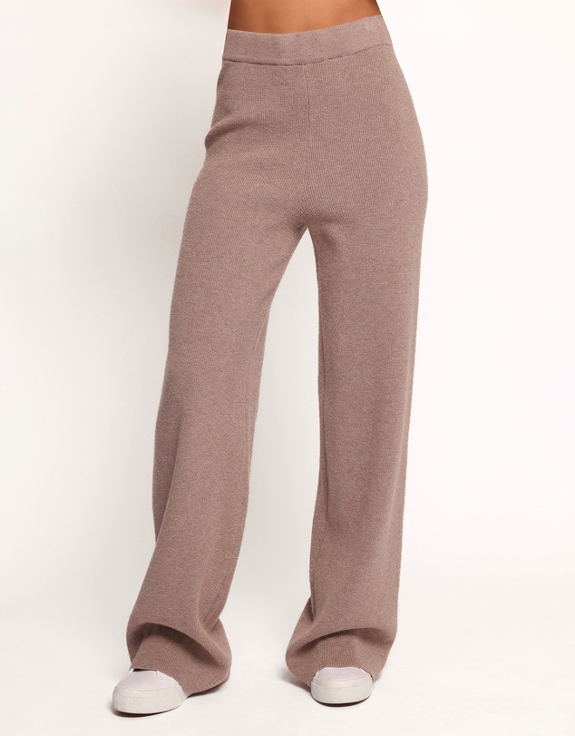 Petal & Pup - Ellory Knitted Pant Set - Taupe Marle