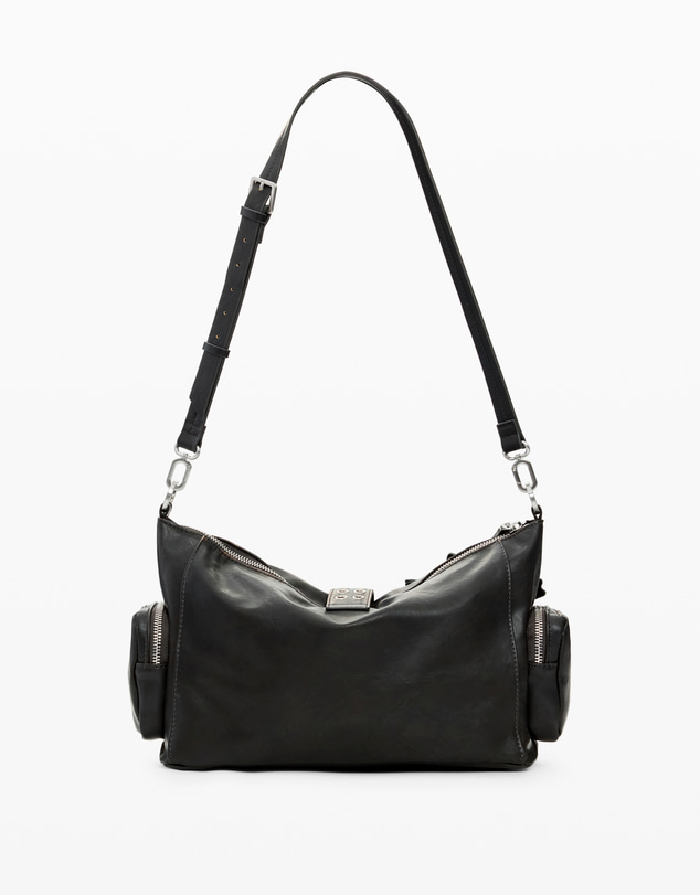 Desigual - Medium bag with flower appliqués