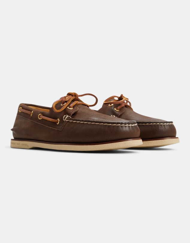 Sperry - Gold A/O 2-Eye Wide Leather Brown- Men's