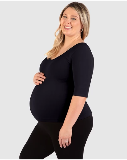 B Free Intimate Apparel - Maternity Bamboo Mid Length Sleeve Tee