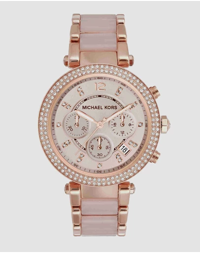 Michael Kors - Parker Rose Gold Tone Chronograph Watch