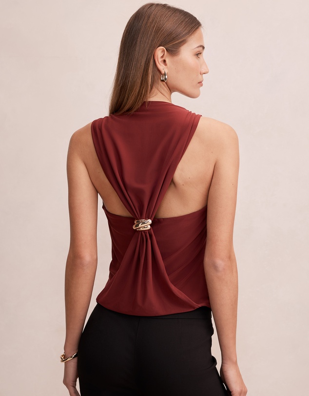 Forever New - Noa Drape Back Hardware Top