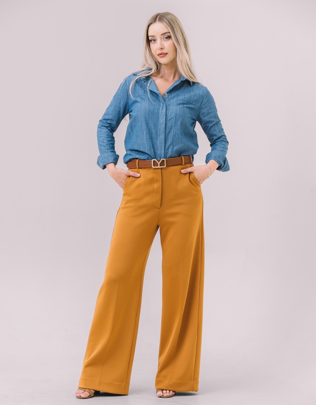 Youmsara - The Freya Wide Leg Knit Pants