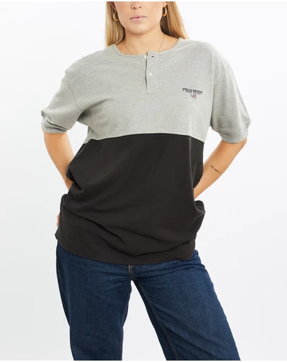 Vintage by The Real Deal - Pre Loved - Vintage 90s Ralph Lauren Polo Sport Henley Tee