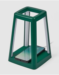 Lexon - Lexon Lantern Portable Lamp With Built-In Wireless Charger - Green