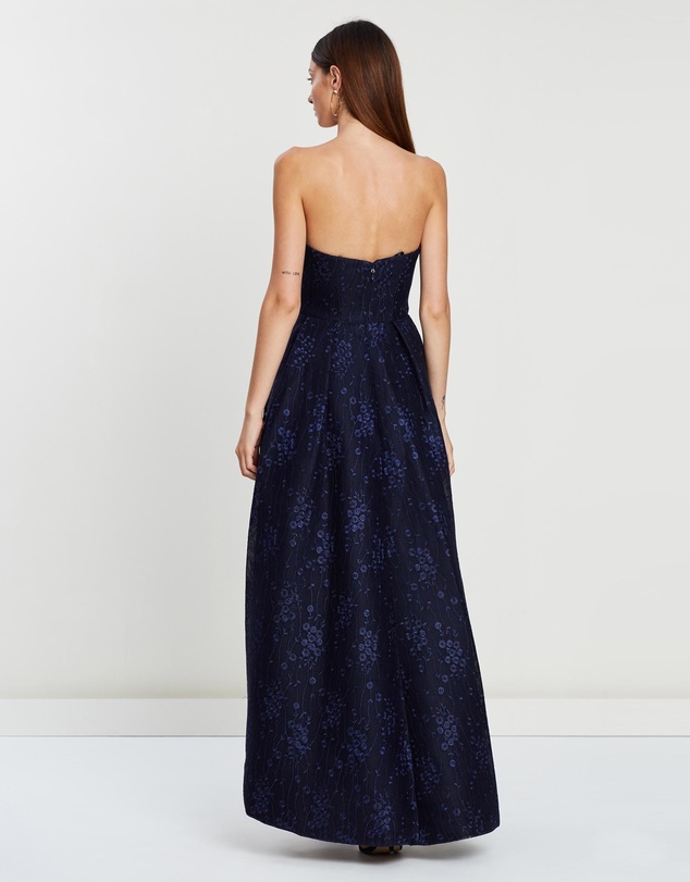 Bariano - Mystique Strapless Mesh Gown