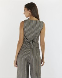 Amelius - Set Sail Linen Stripe Vest