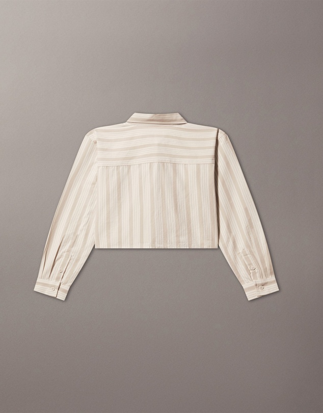 Calvin Klein Jeans - Girls Boxy Cropped Striped Shirt
