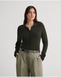 Oxford - Onyx Ribbed Bodysuit