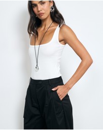 AERE - Sian Organic Cotton Barrel Leg Pants