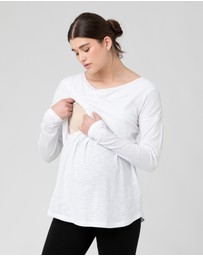 Ripe Maternity - Richie Long Sleeve Nursing Tee