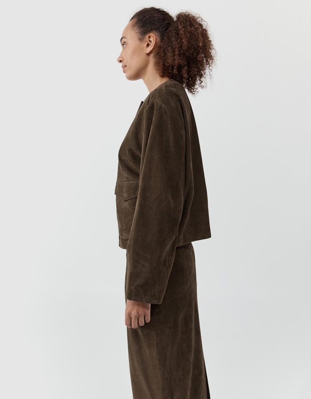 St. Agni - Suede Utility Cocoon Bomber