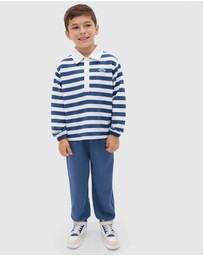 Seed Heritage - Stripe Collar Logo Sweat