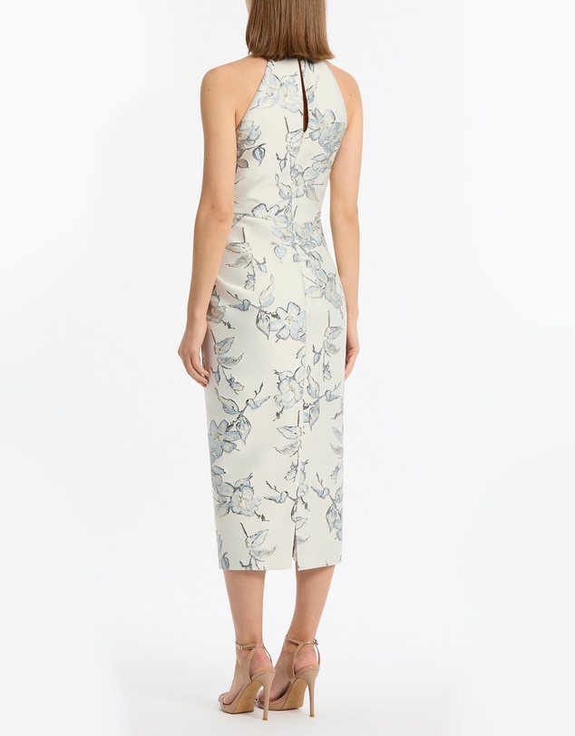 Carla Zampatti - Murano Brocade Halter Neck Midi Dress