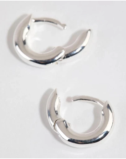Lovisa - Sterling Silver Mini Chubby Huggie Earrings