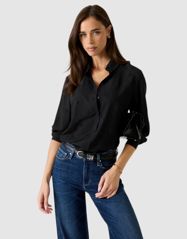 GUESS - Flore Logo Hotfix Shirt
