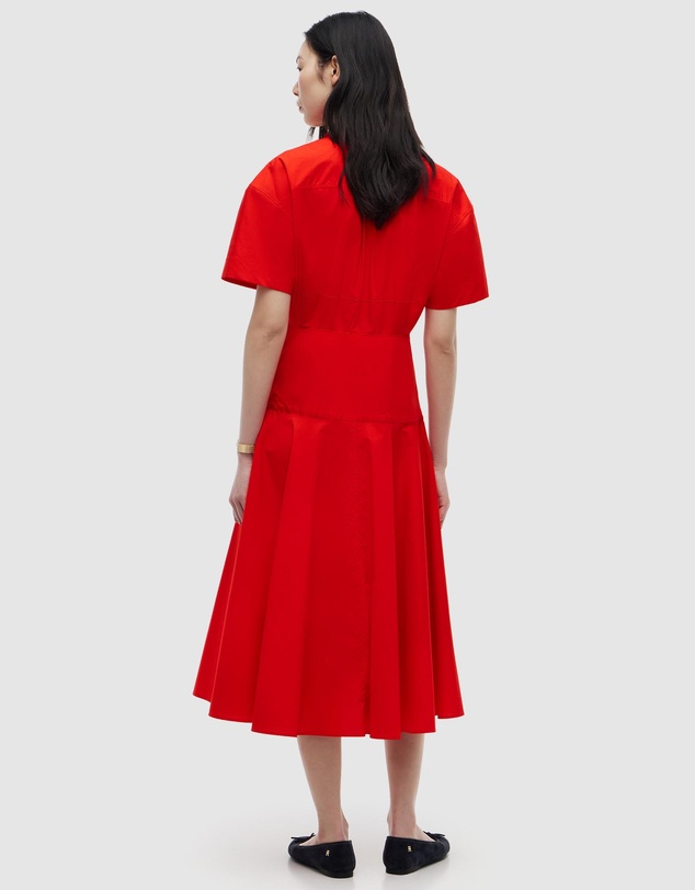 Tommy Hilfiger - Fit And Flare Poplin Midi Shirt Dress