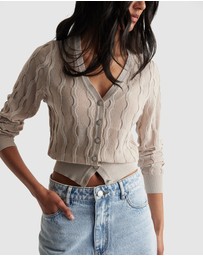 Decjuba - Lauren Lurex Knit Cardigan