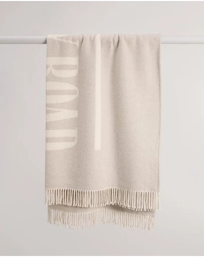 Country Road - Cr Cotton Blend Logo Throw