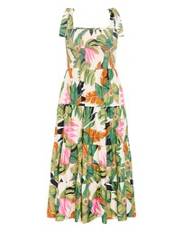 City Chic - Paradiso Print Maxi Dress