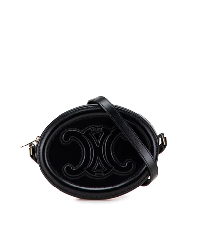 Pre-Loved by Azura Reborn - Pre-Loved Small Calfskin Cuir Triomphe Oval Crossbody