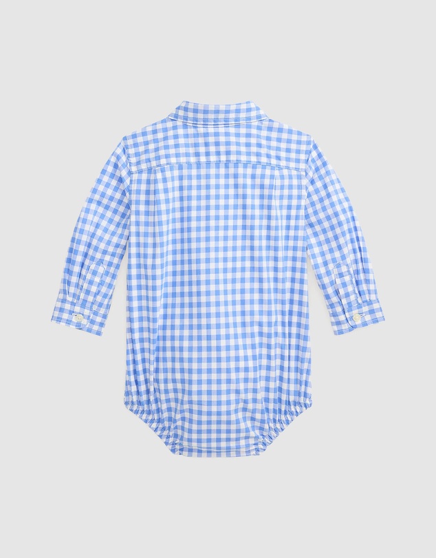 Polo Ralph Lauren - Gingham Cotton Poplin Bodysuit - Babies