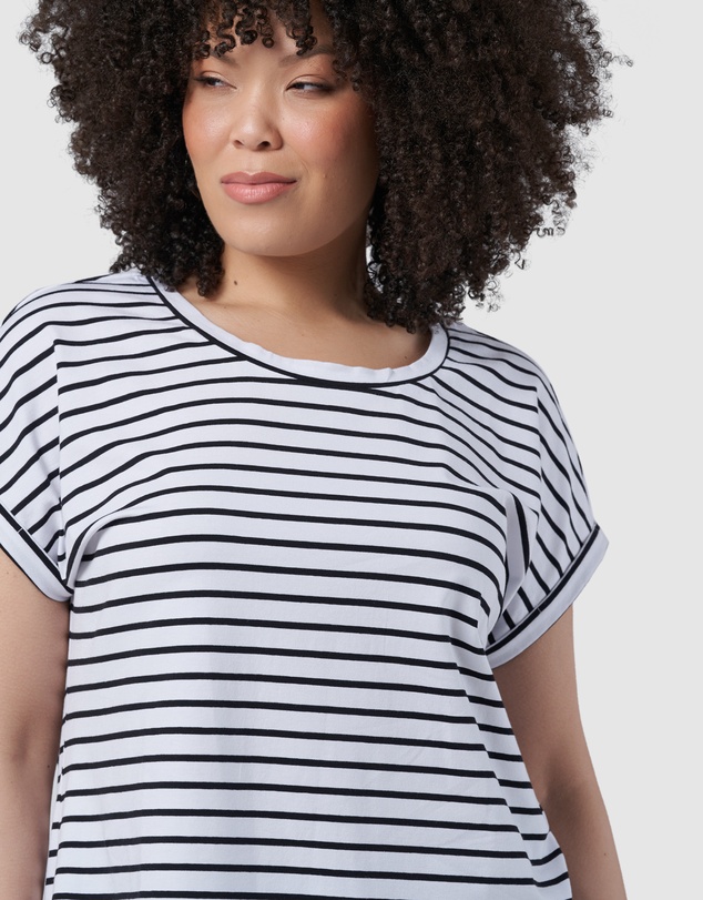 Indigo Tonic - Lauren Longline Stripe Tee