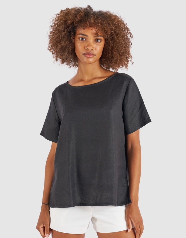 CAMIXA - Teena Linen T-shirt Top